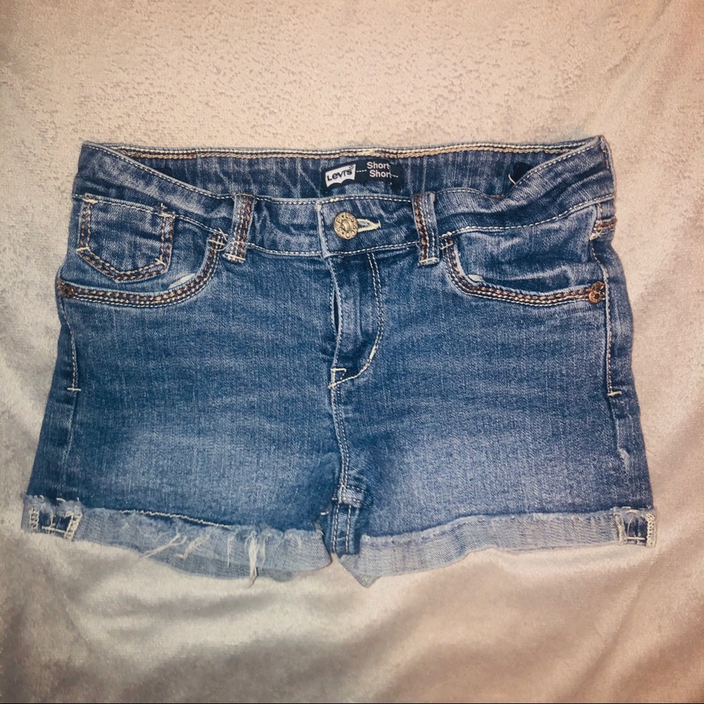 Levi’s Girls Denim Shorty Shorts